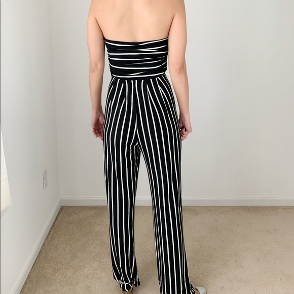 LAST 2!  STRIPED Pocketed Tube JUMPSUIT - Picture 4 of 7